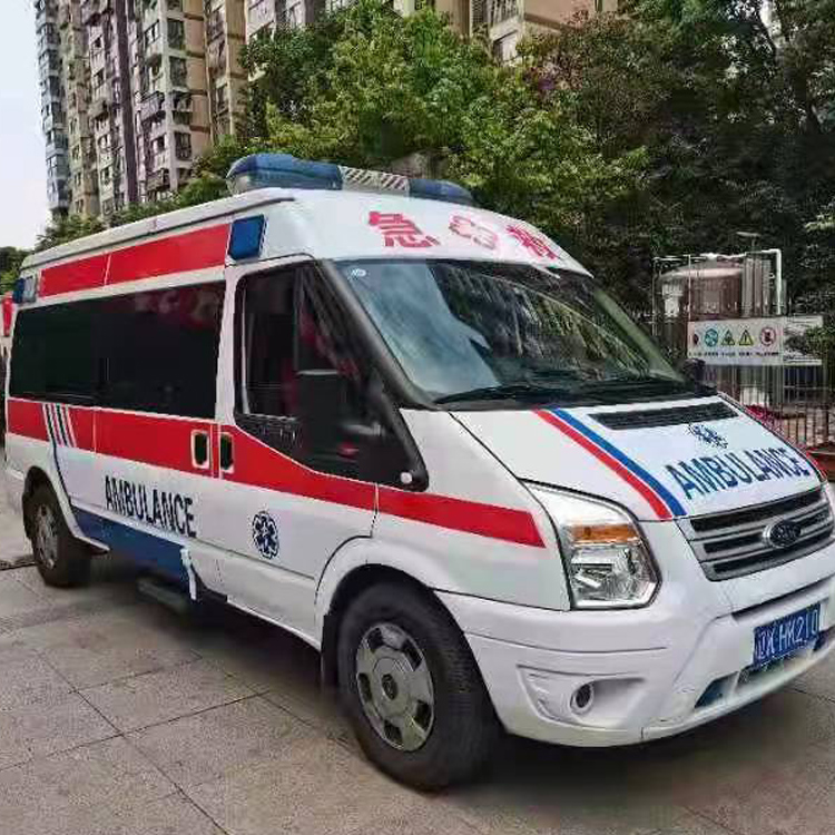 张北长途救护车护送病人返乡